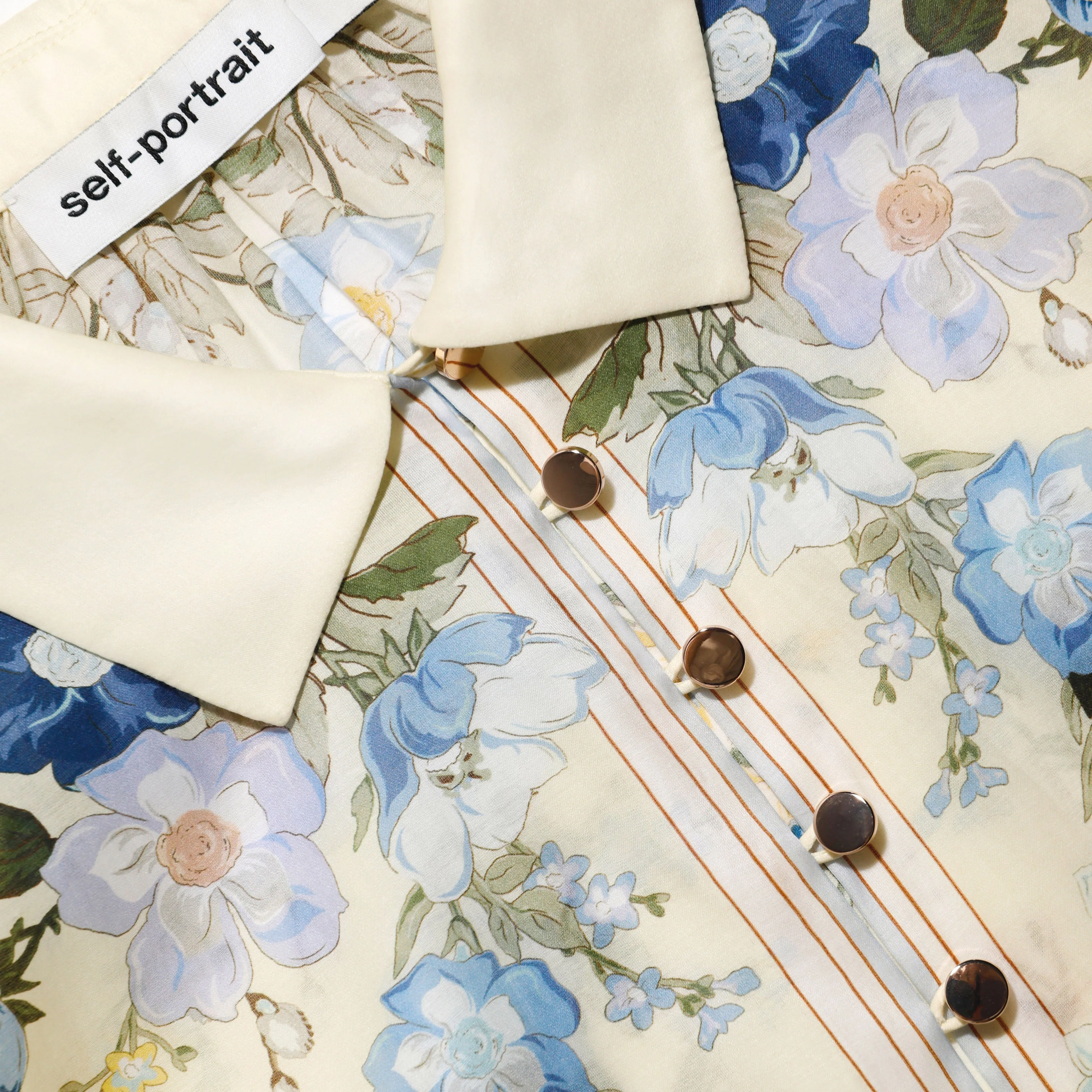 Yellow Floral Organza Blouse - Image 5