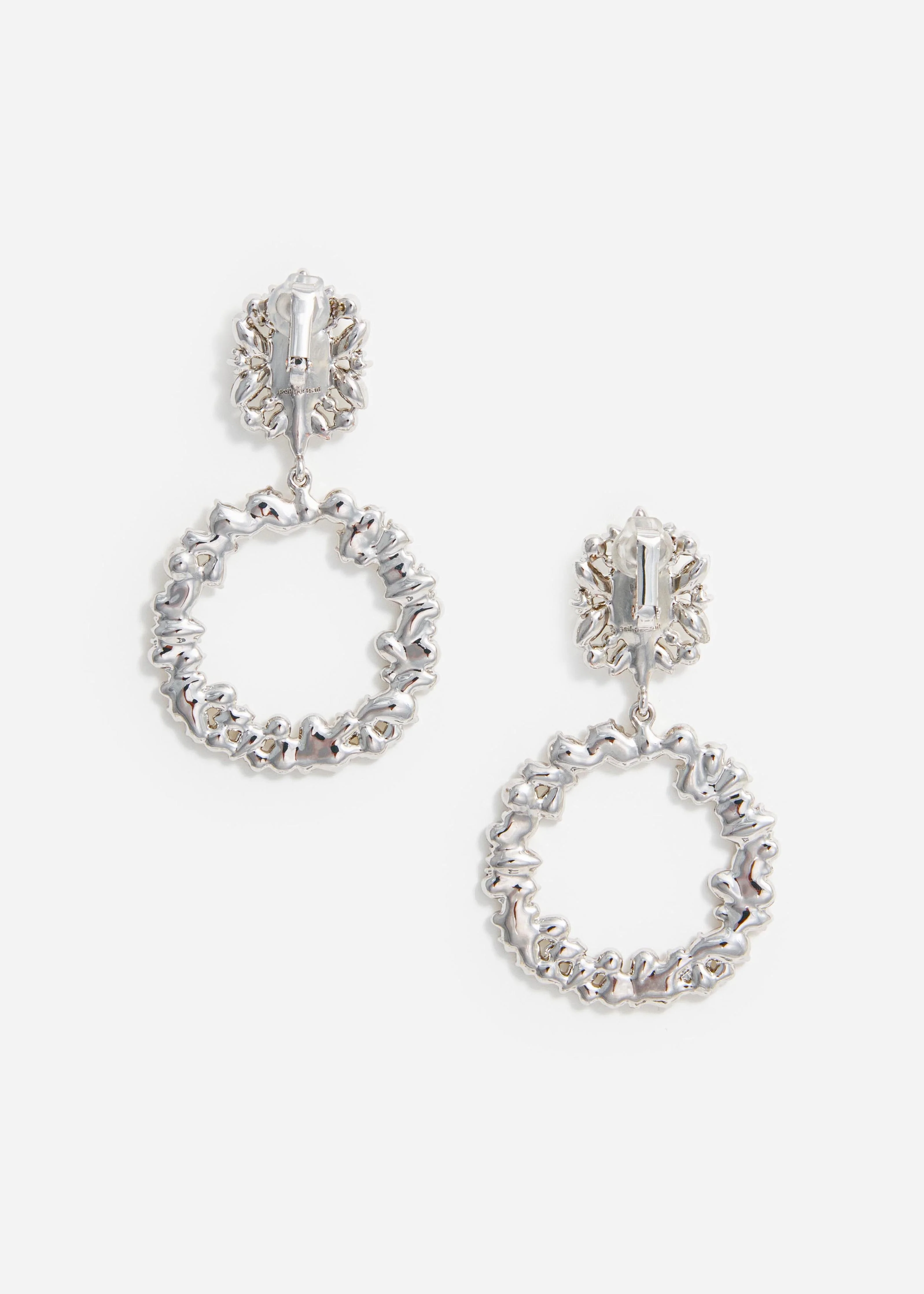 Crystal Hoop Earrings - Image 3