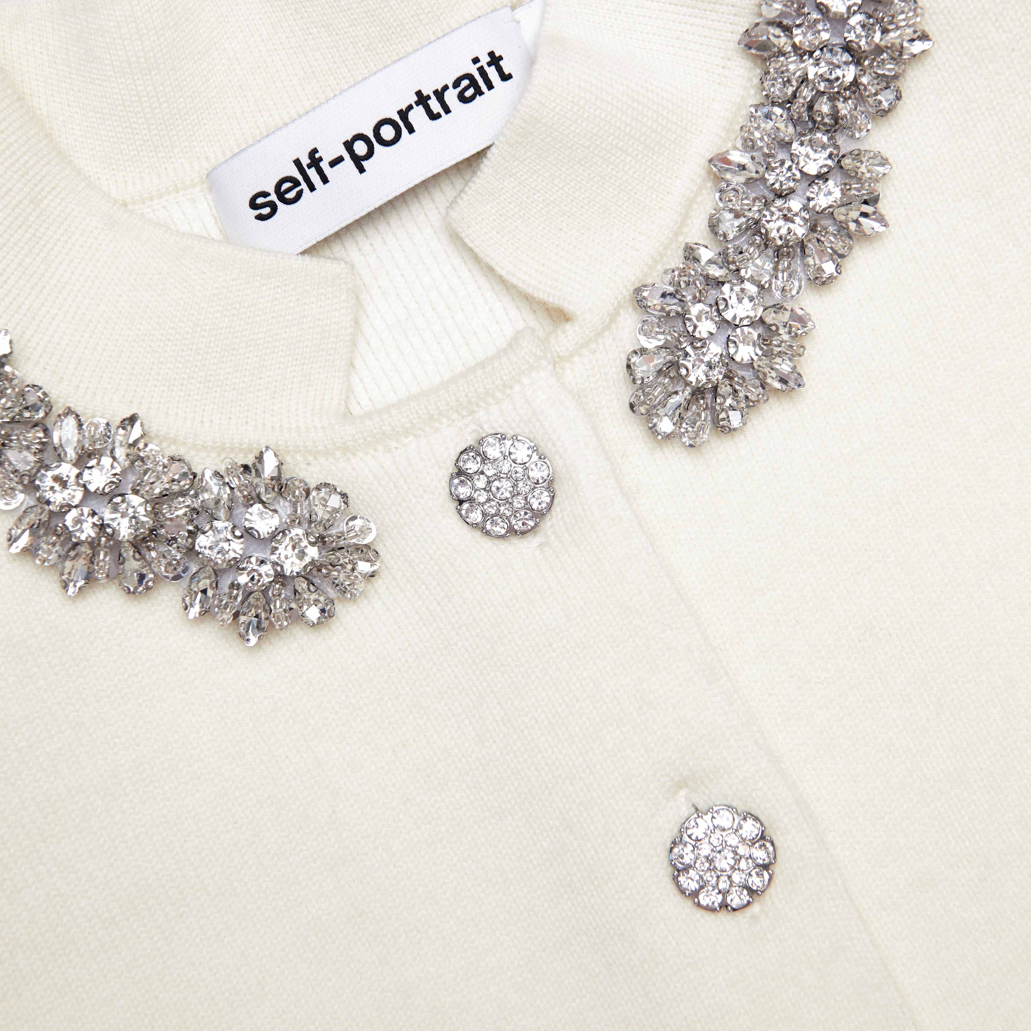 Cream Wool Peplum Knit Midi Dress - Image 5