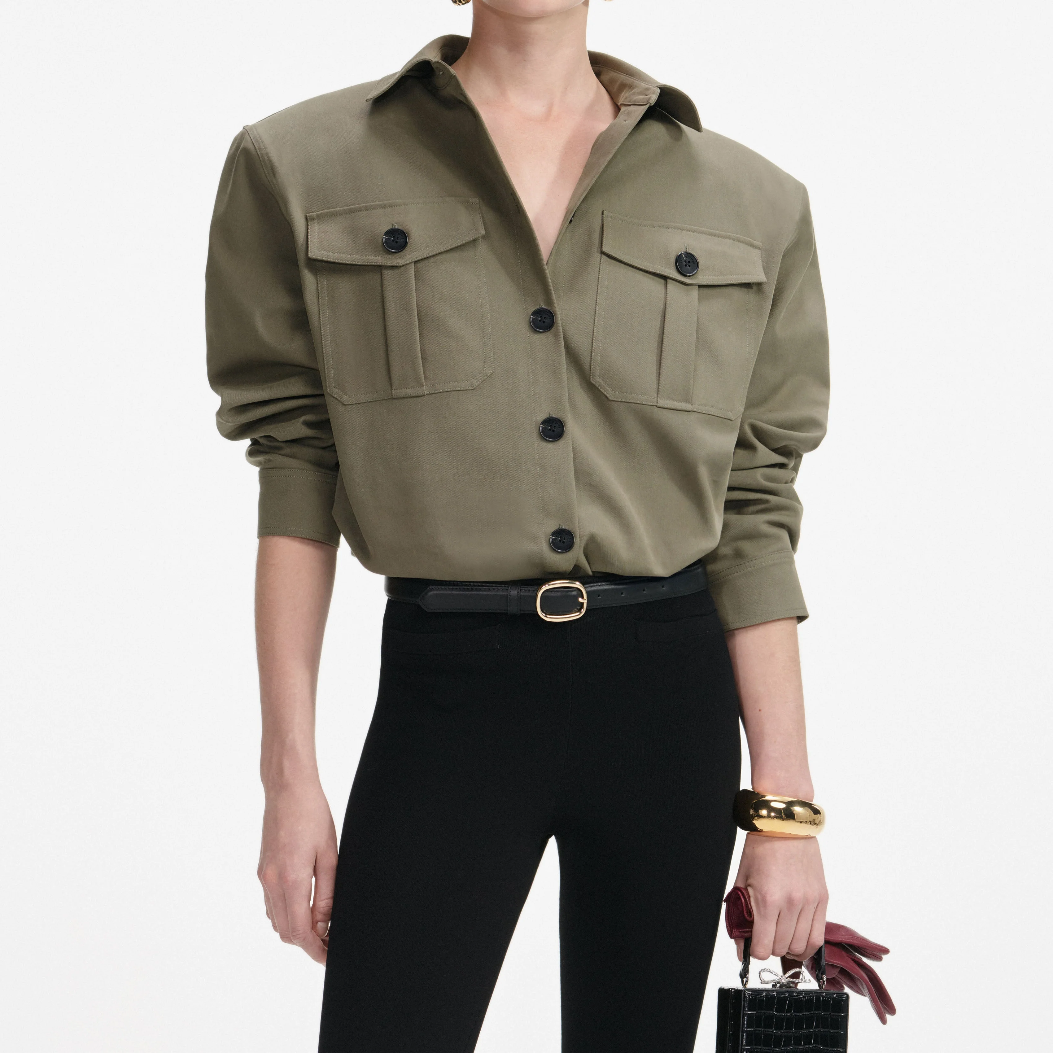 Green Cotton Shirt - Image 4