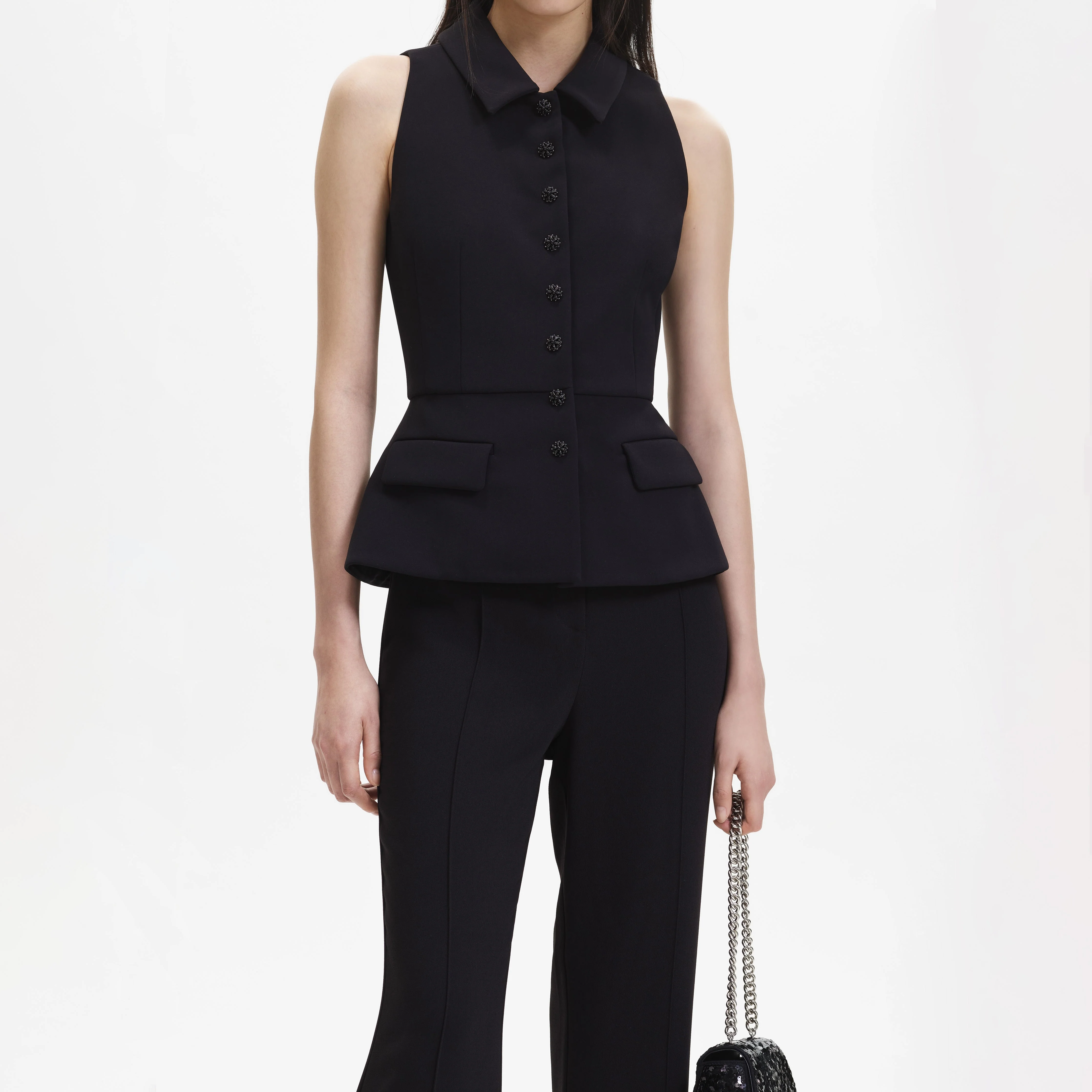 Black Tailored Jumpsuit - Image 4
