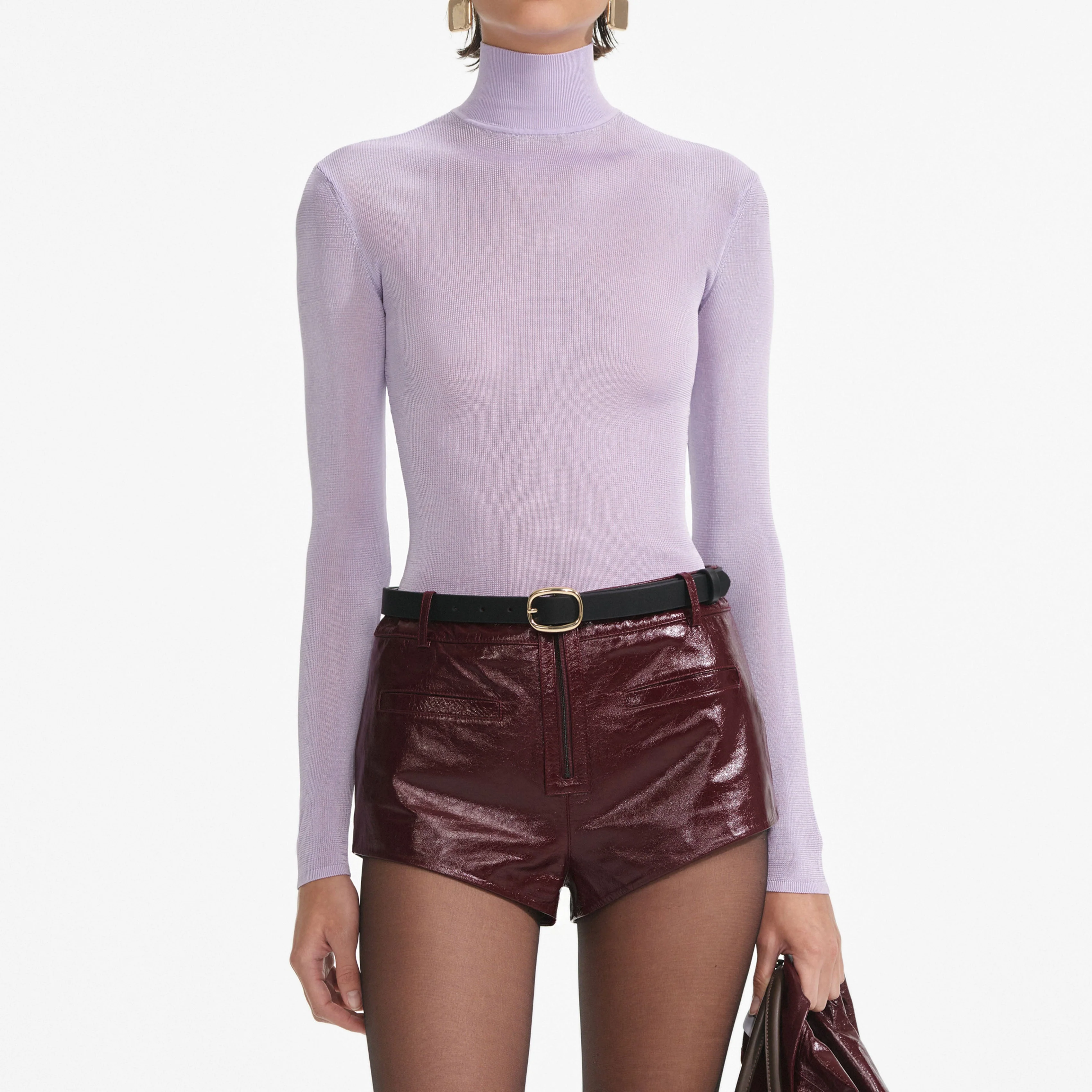 Lilac Viscose Knit Top - Image 4