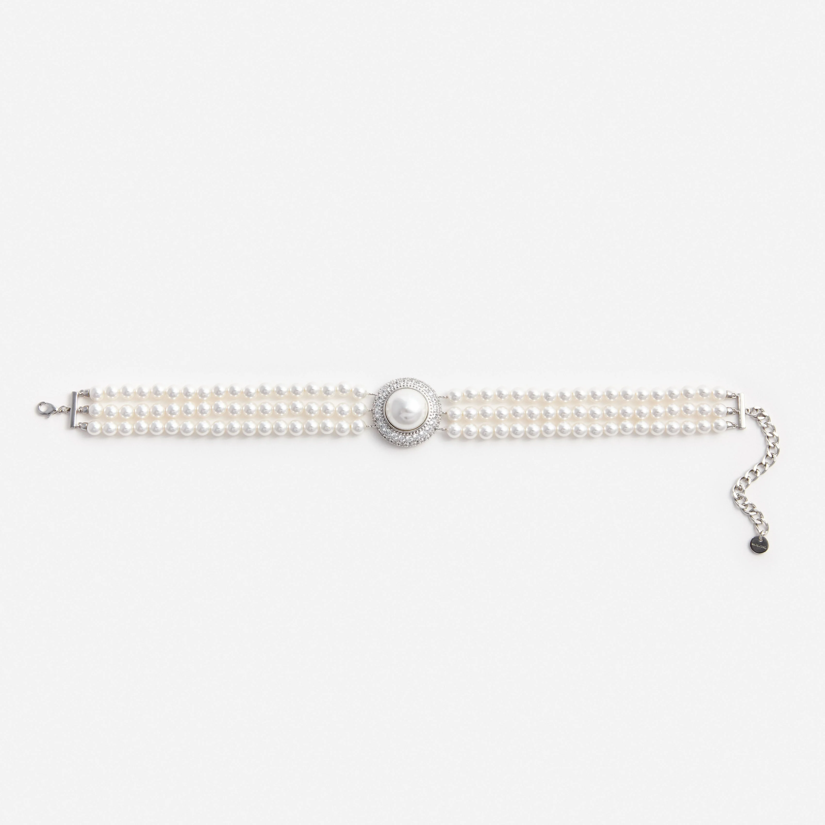 Small Crystal Pearl Choker - Image 3