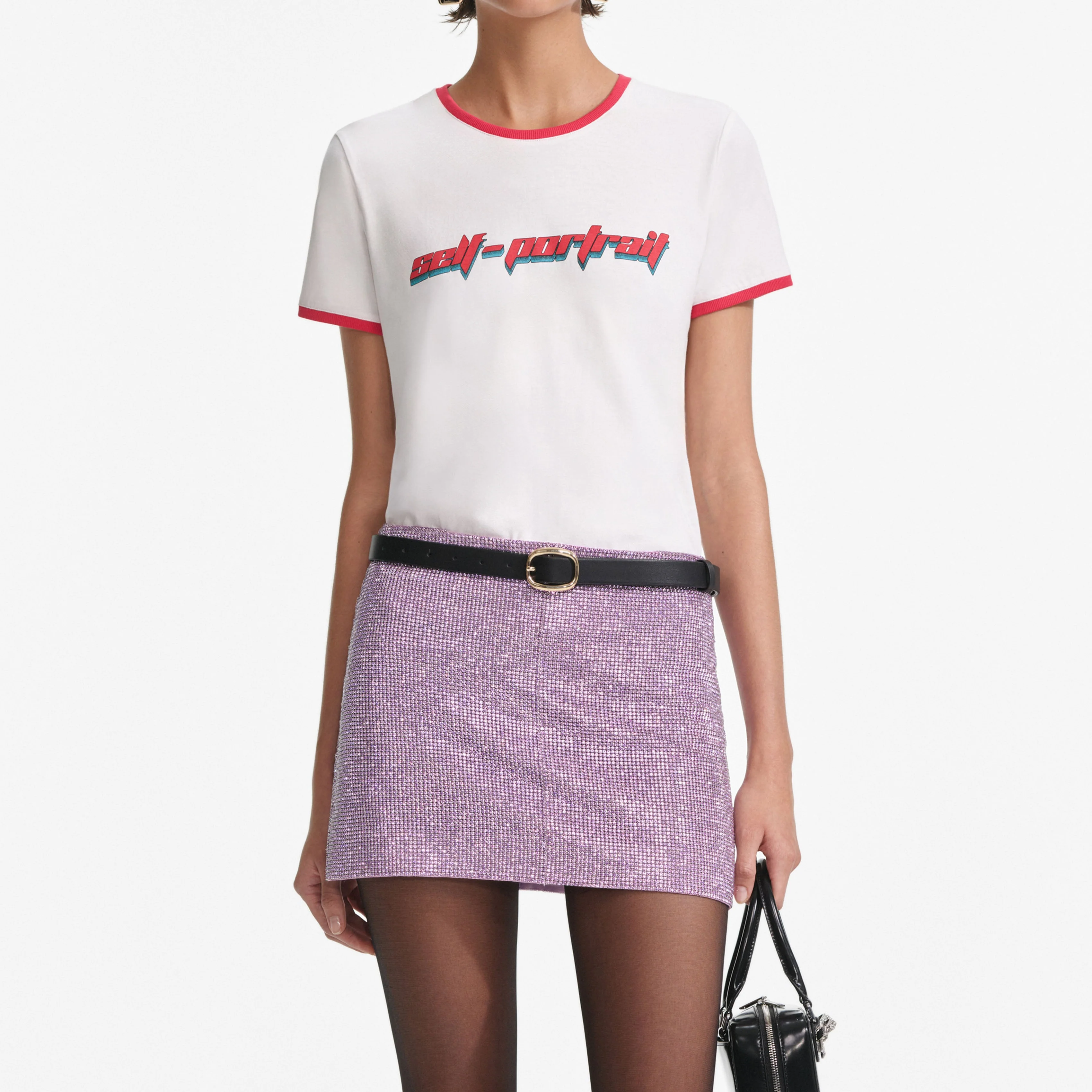 White T-Shirt With Red SP Logo - Image 5