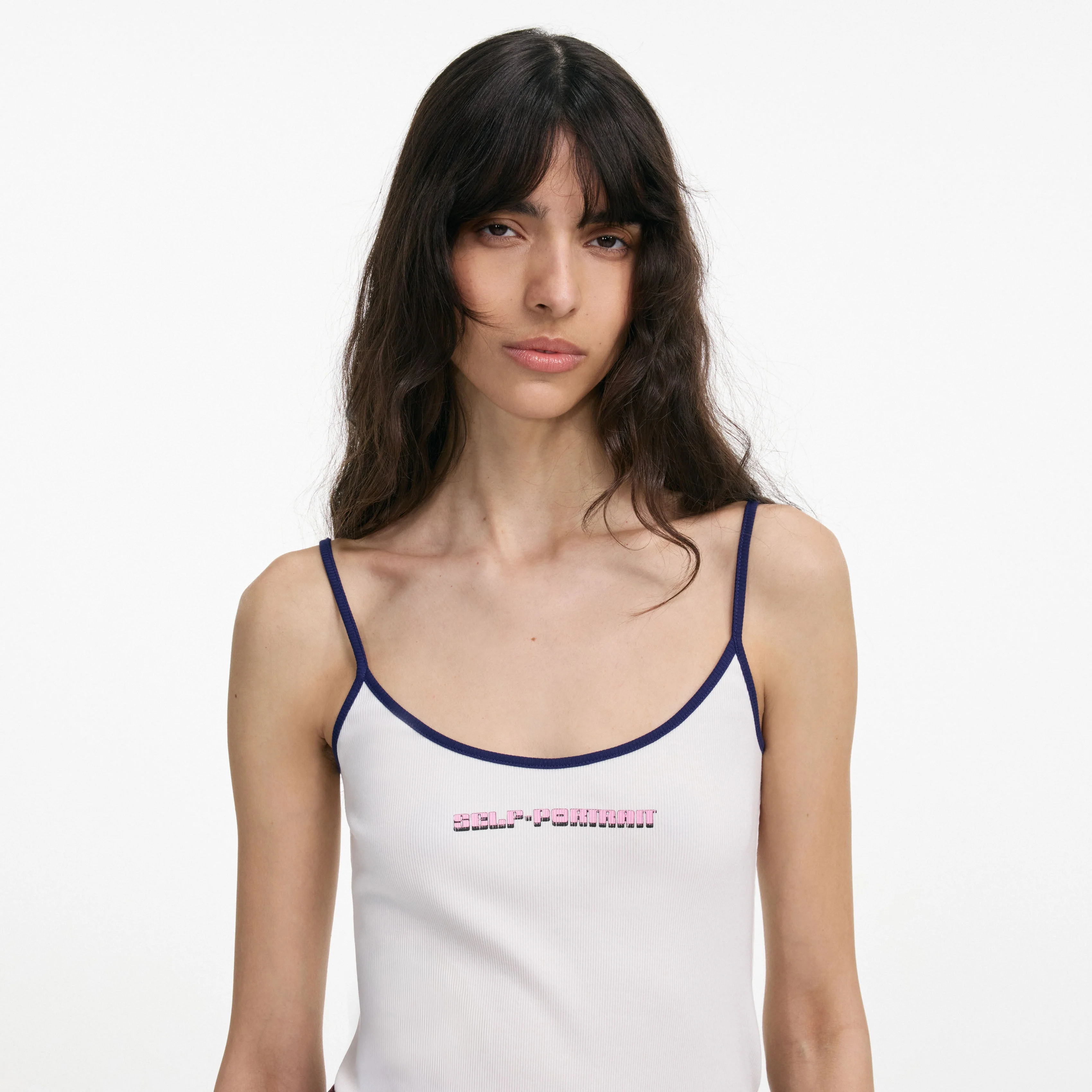 White Vest With Pink SP Logo - Image 4