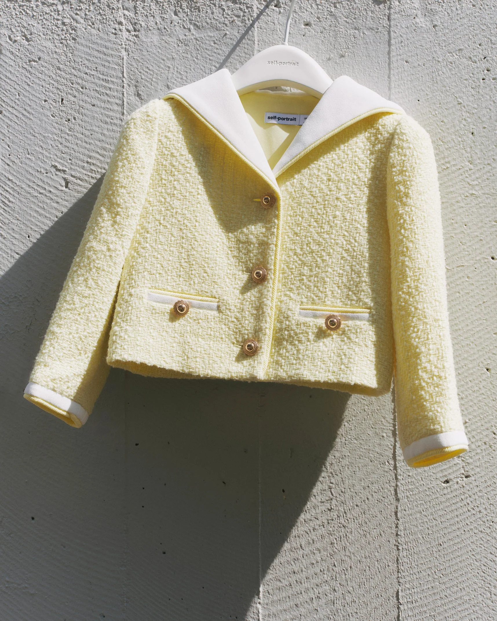 Yellow Boucle Jacket - Image 3