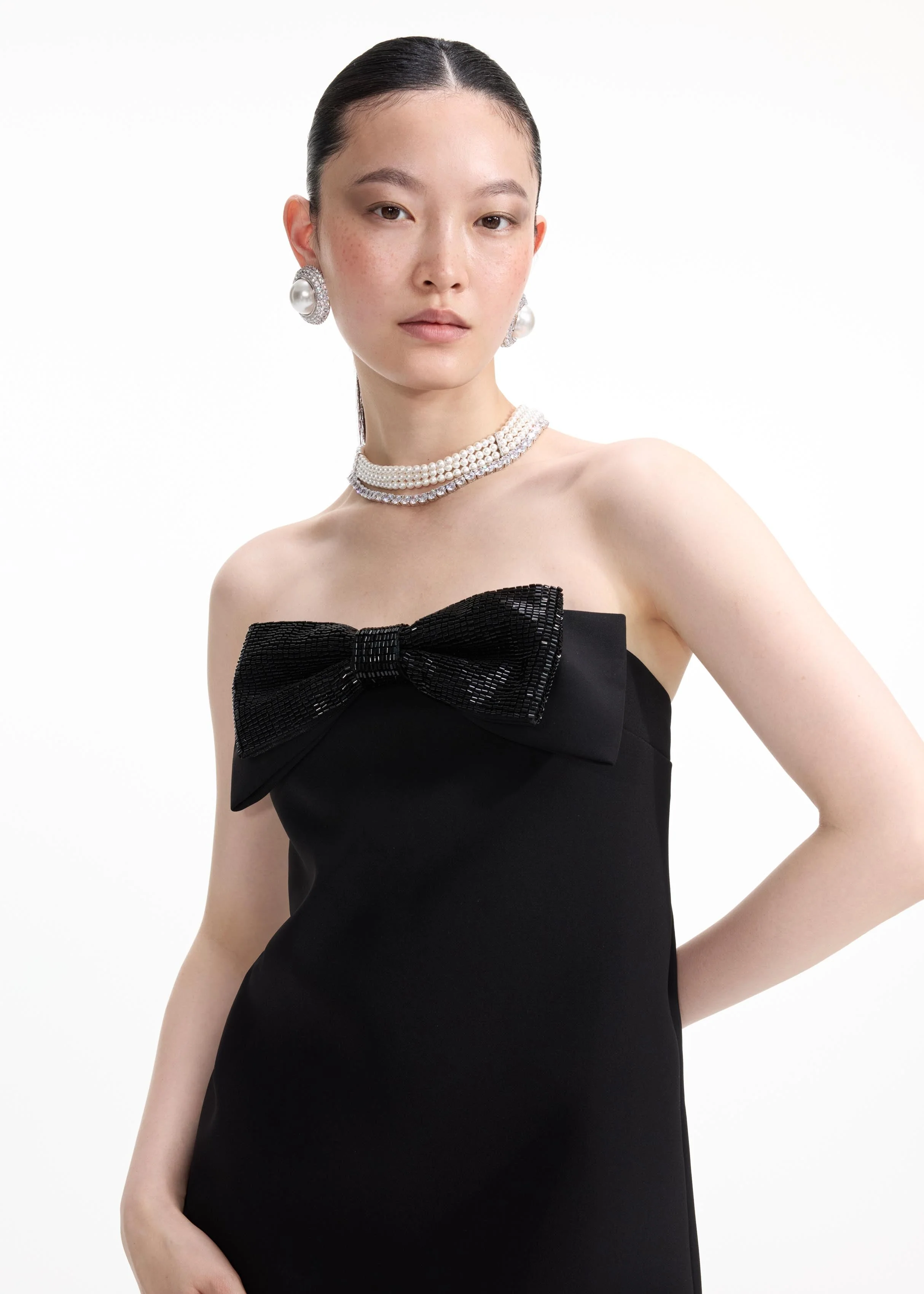 Crystal Pearl Earrings - Image 4