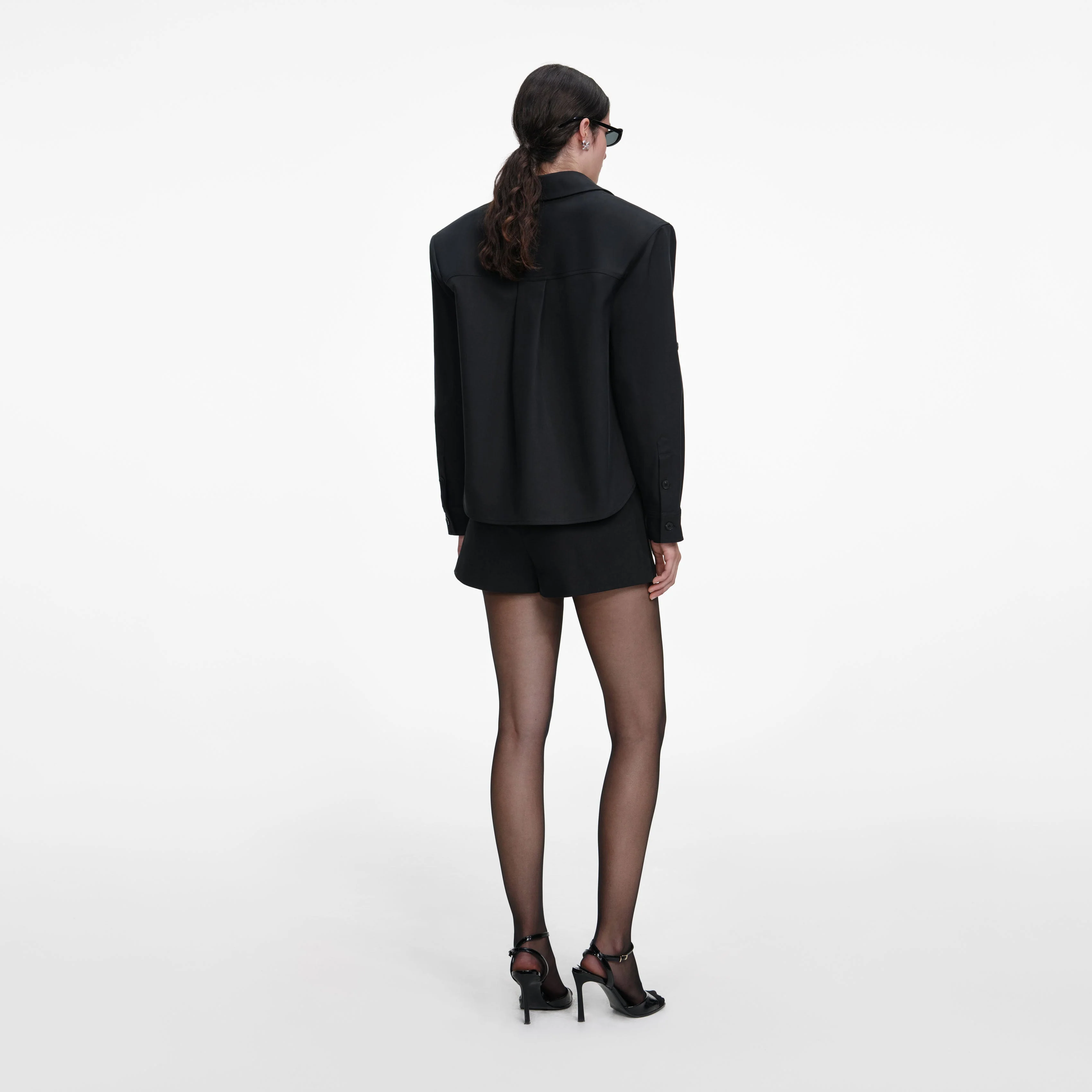 Black Cotton Shirt - Image 3