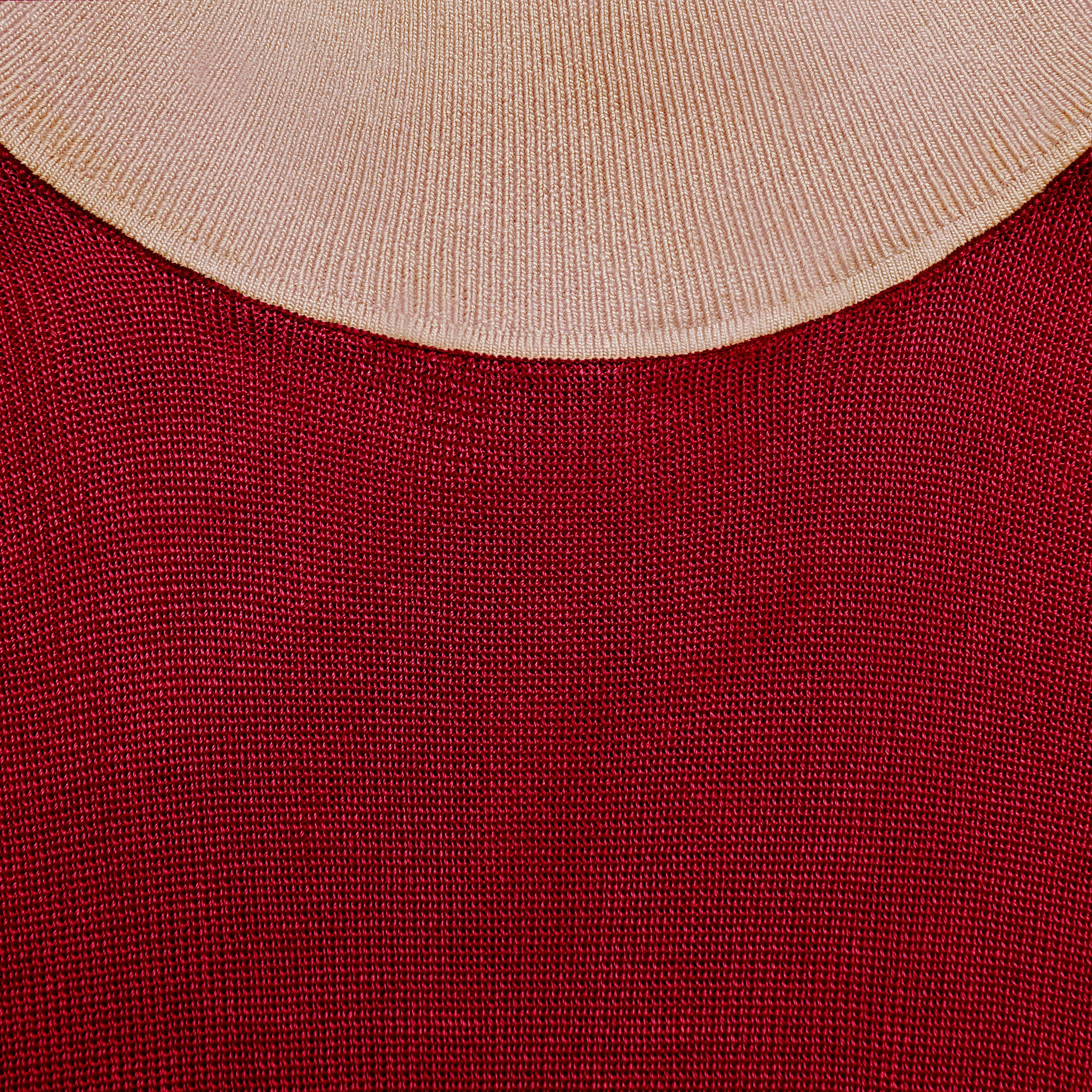 Burgundy Viscose Knit Top - Image 5