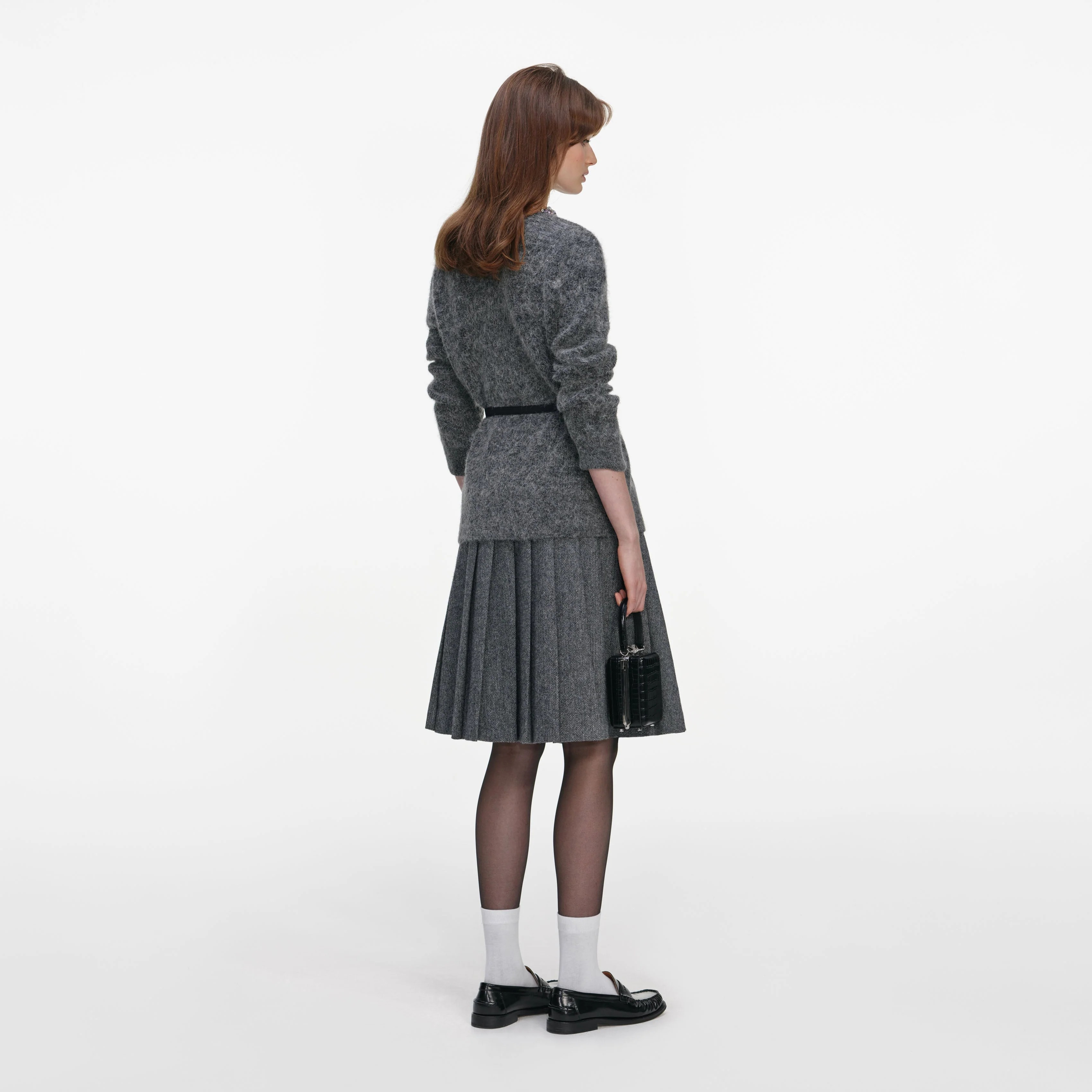 Charcoal Crystal Trim Cardigan - Image 3