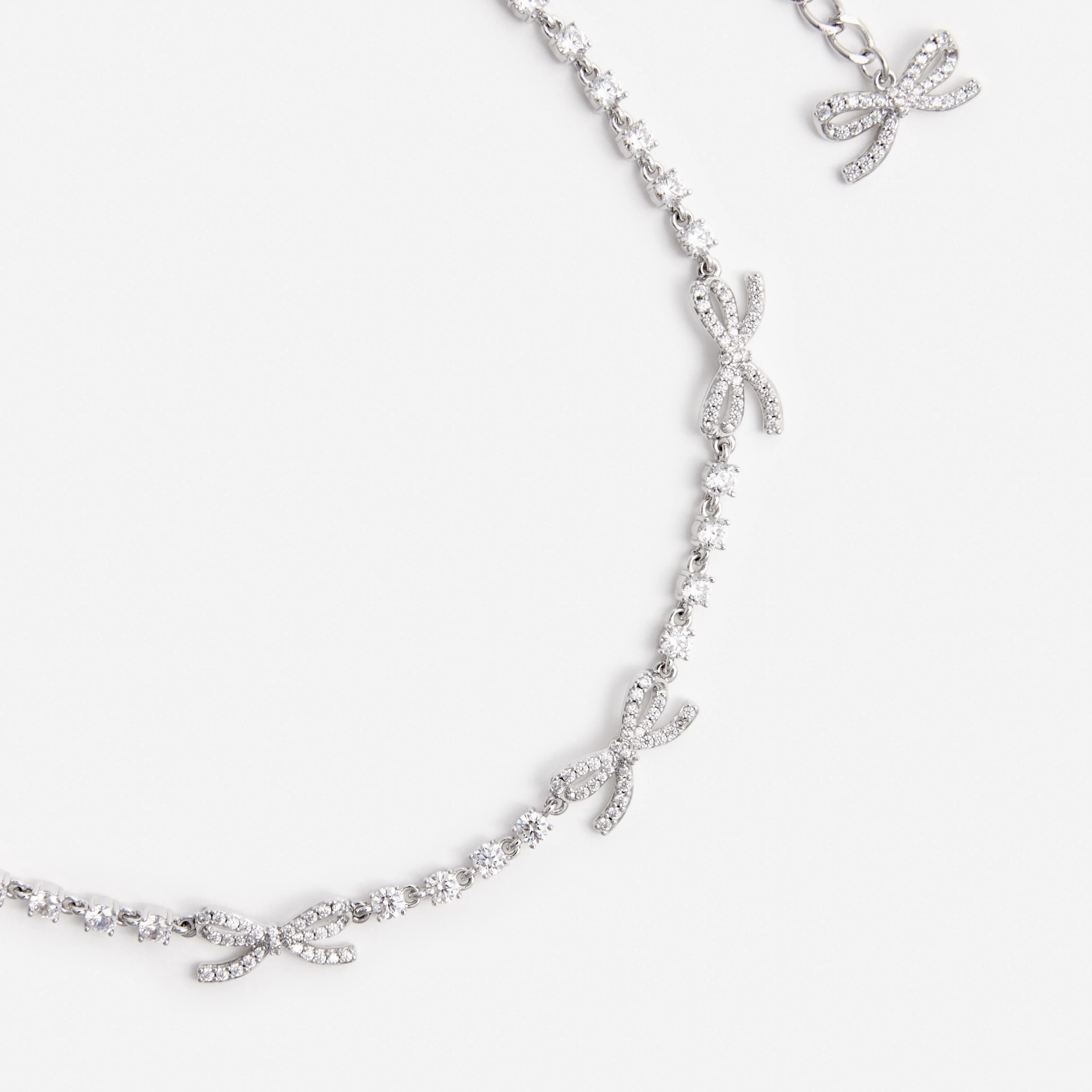 Crystal Bow Necklace - Image 3