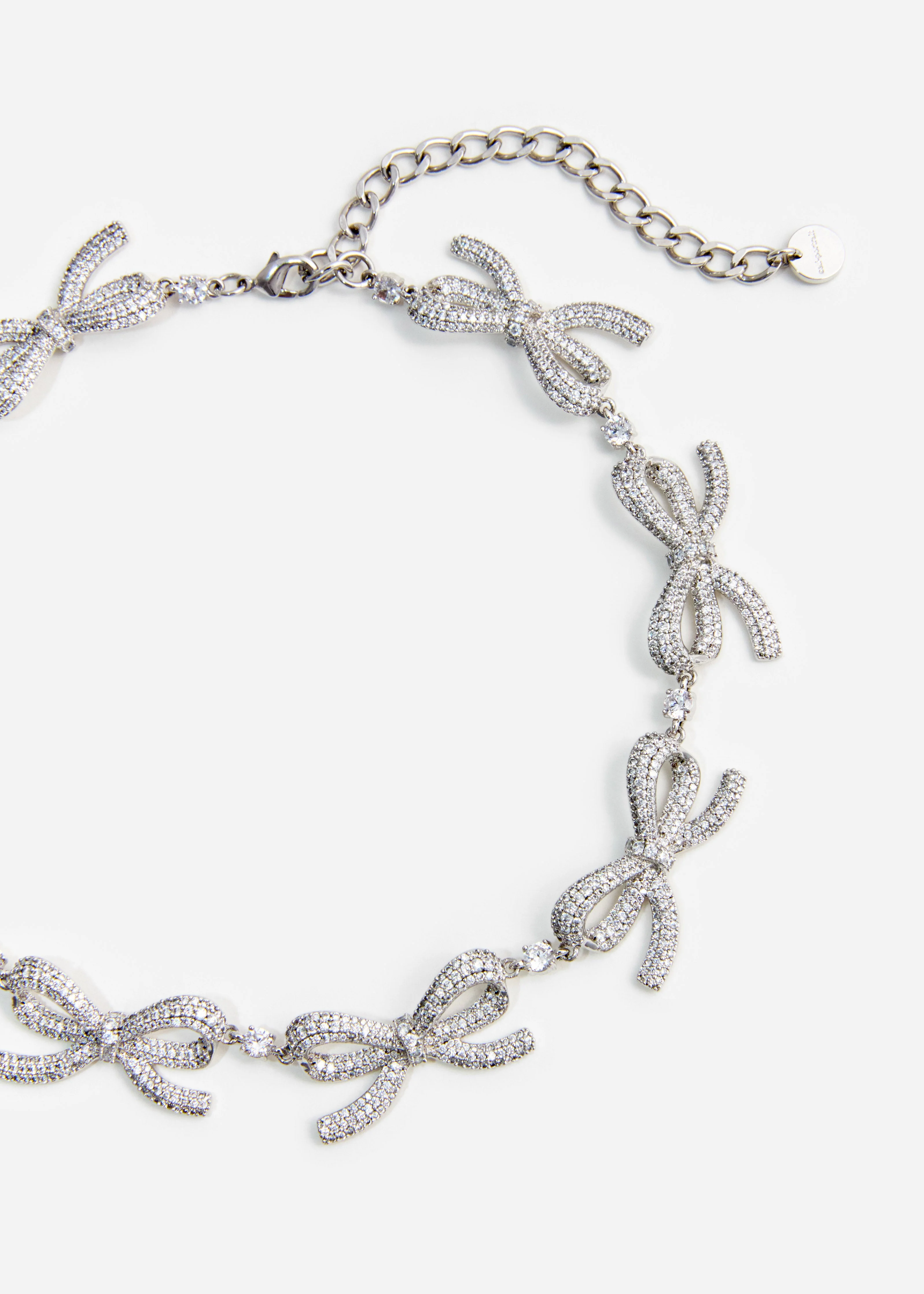 Crystal Bows Necklace - Image 3