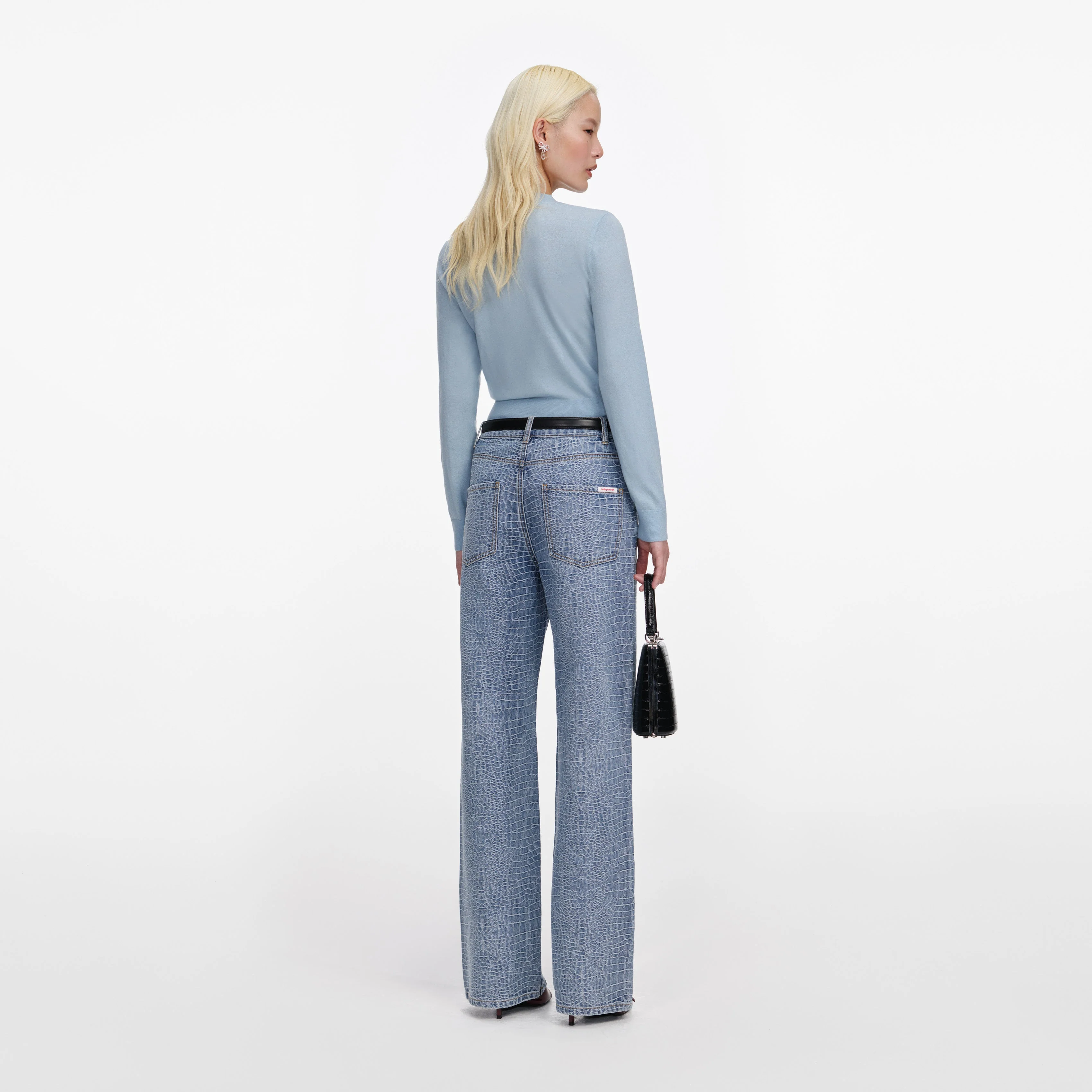 Blue Rose Wool Jumper - Image 3