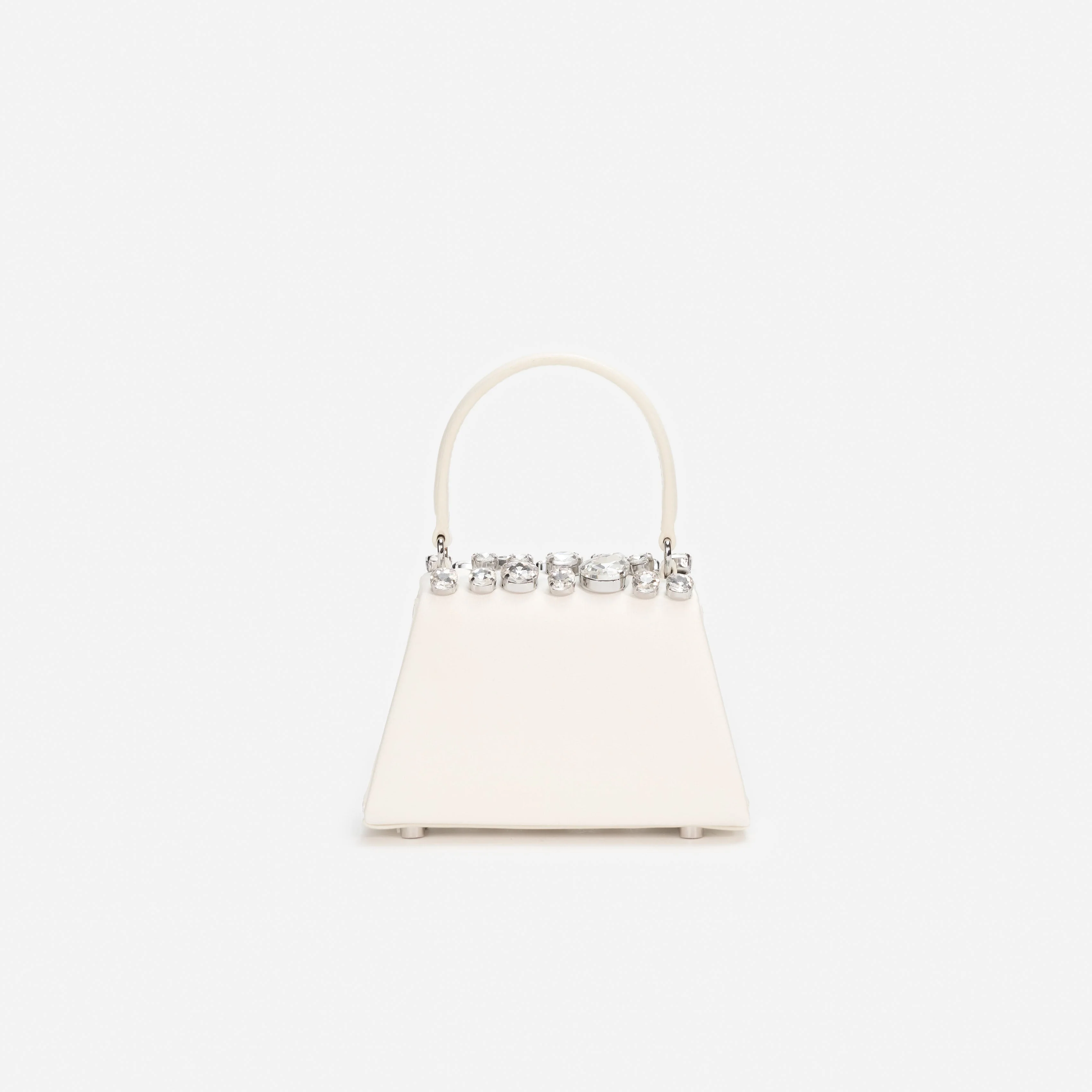 Cream Multi Crystal Mini Bag - Image 3