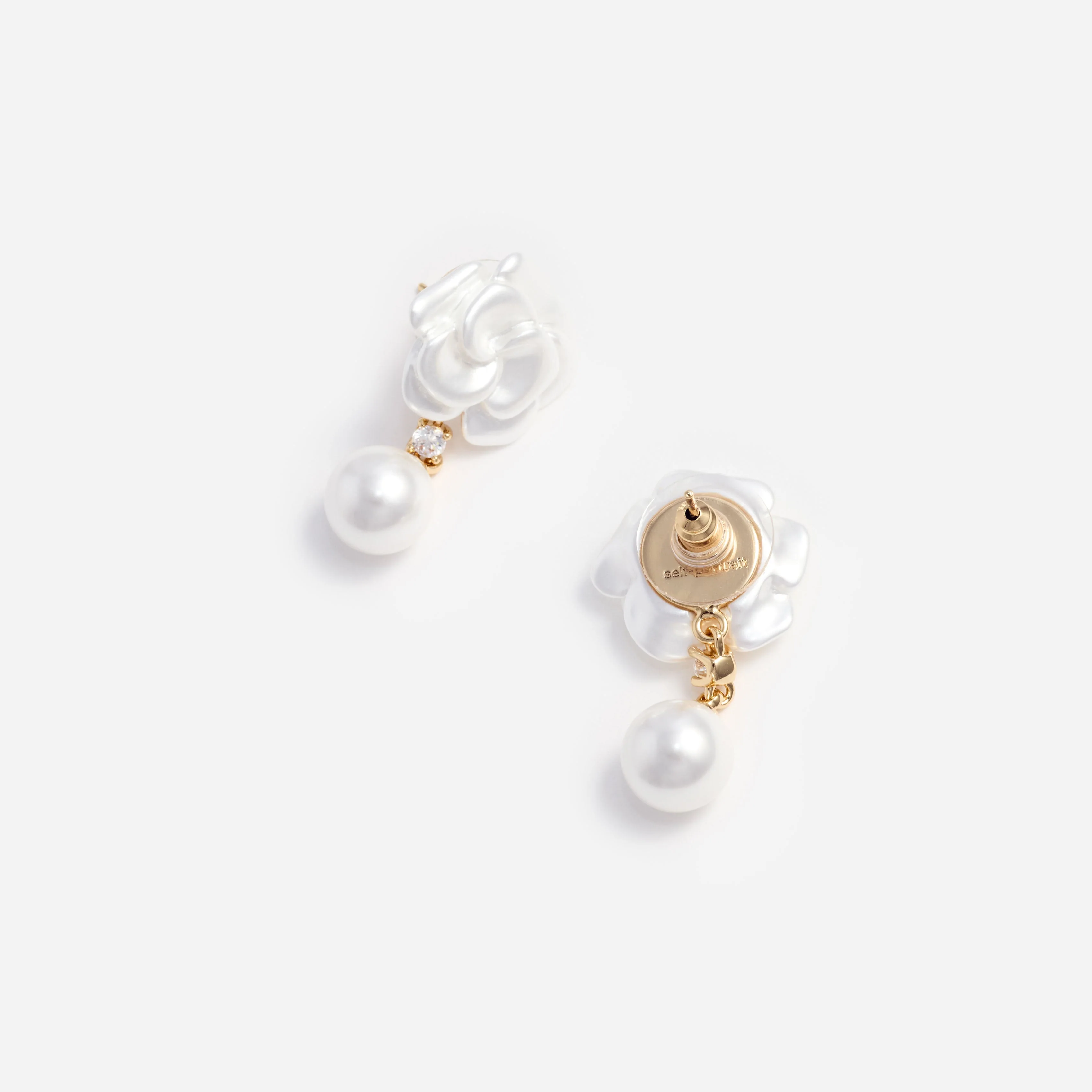 Pearl Flower Earrings - Image 3