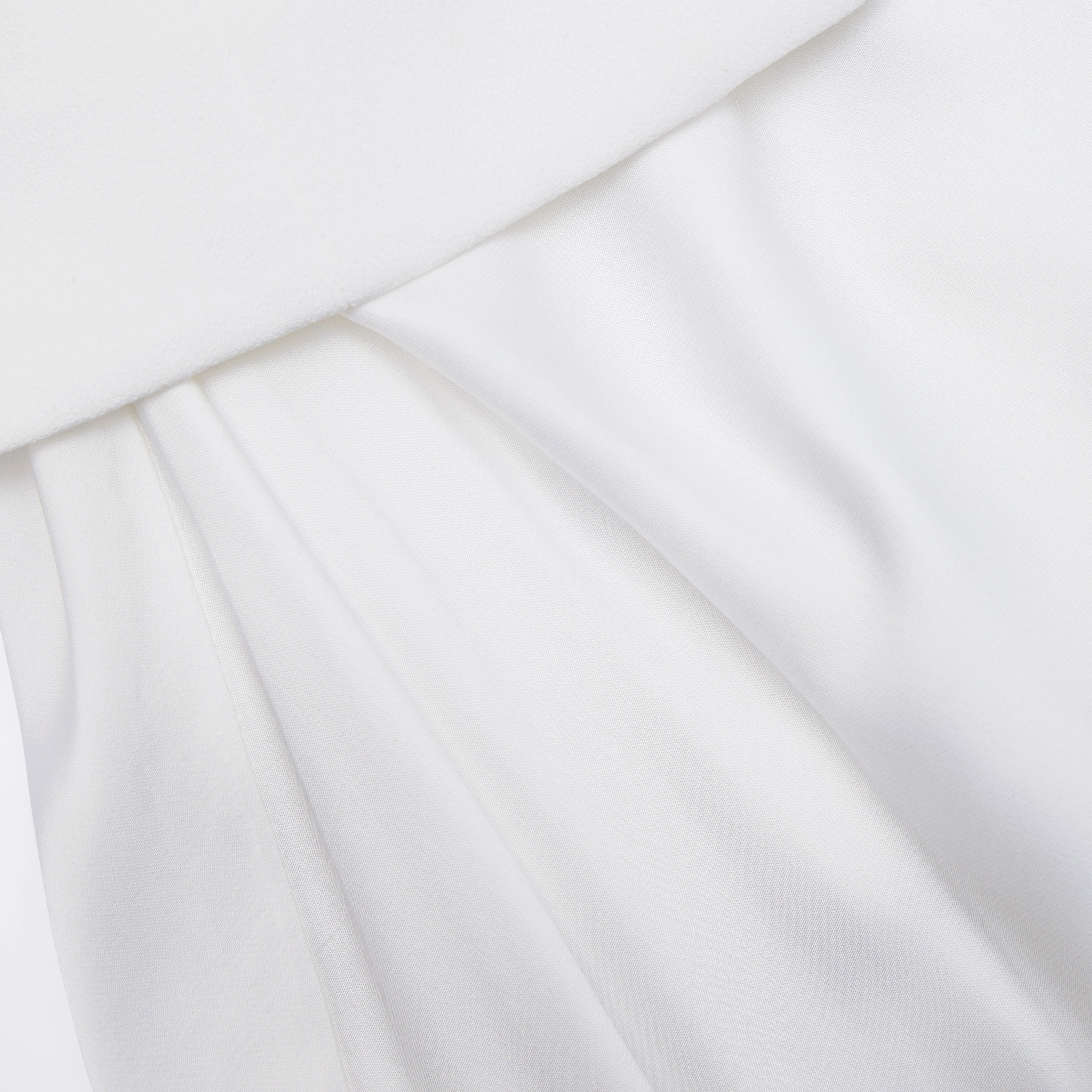 White Crepe Tailored Maxi Dress - Image 5